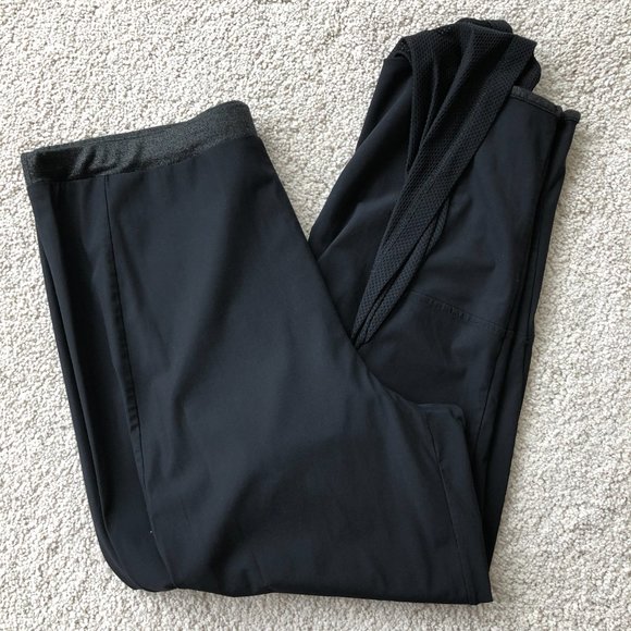 Black Capris with Lower Leg Draping - Picture 5 of 9